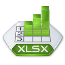MS Excel XLSX Icon 128x128 png